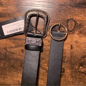 SOLD Nasty Gal silver and gold belt bundle L/XL